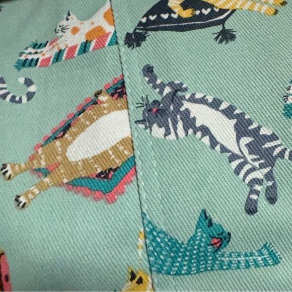 Ulster Weavers Cotton Apron - Kitty Cats (Blue) New with Tags - Picture 4 of 8